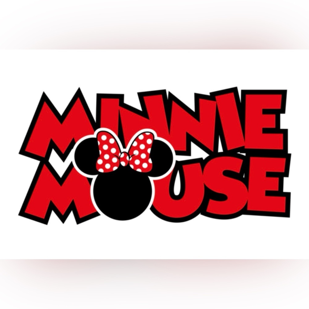 Minnie Mouse Gold Hair Clip with Clear Crystal Outline and Red Bow Detail New - Picture 2 of 10